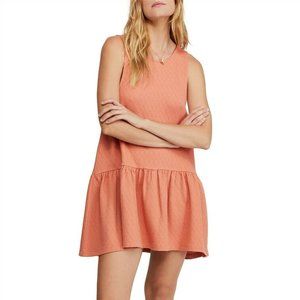 Free People Easy Street Mini Dress - Coral